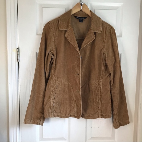 𝅺Abercrombie & Fitch size M women’s camel coloured corduroy blazer. - Picture 4 of 6